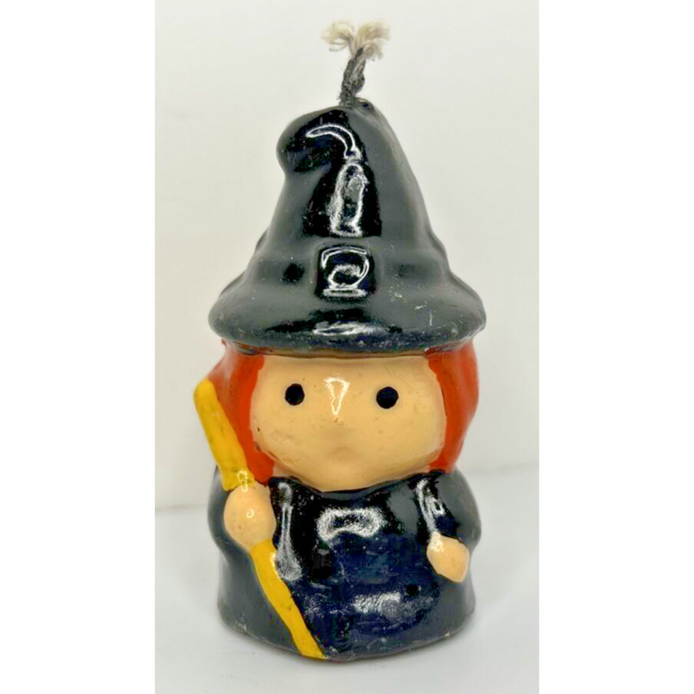 Vintage Halloween Witch Decorative‎ Candle 2.5" SKU H477